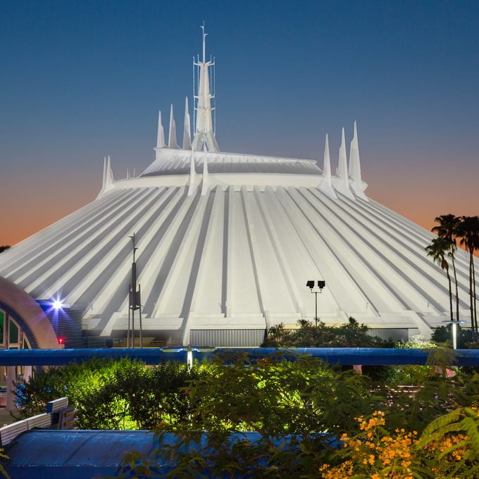 Space Mountain at dusk